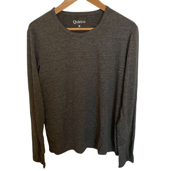 Quince Mens Long Sleeve Shirt Medium Basic Layer Quiet Luxury Classic Neutral - Picture 1 of 8